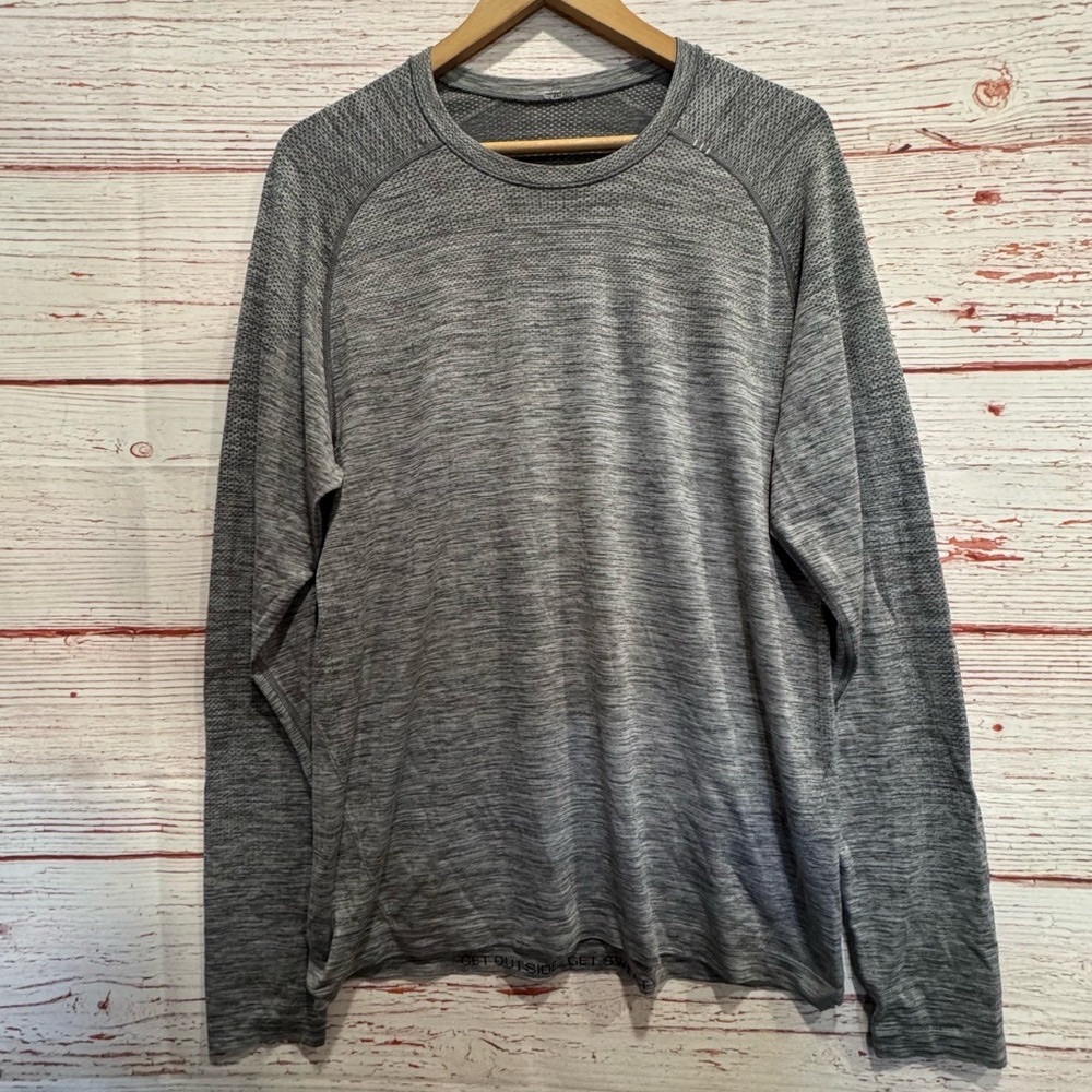 Classic Gray Long Sleeve Men's Tee